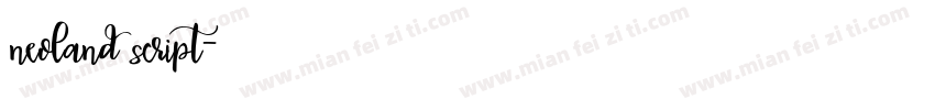 neoland script字体转换